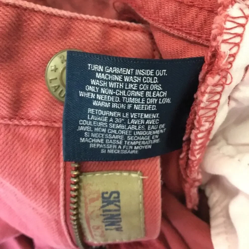 Ralph Lauren Girl Red-Orange Skinny Jeans